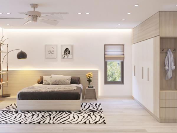 Thiết kế nội thất phòng ngủ Hiền biệt thự Splendora An Khánh Hà Nội 1