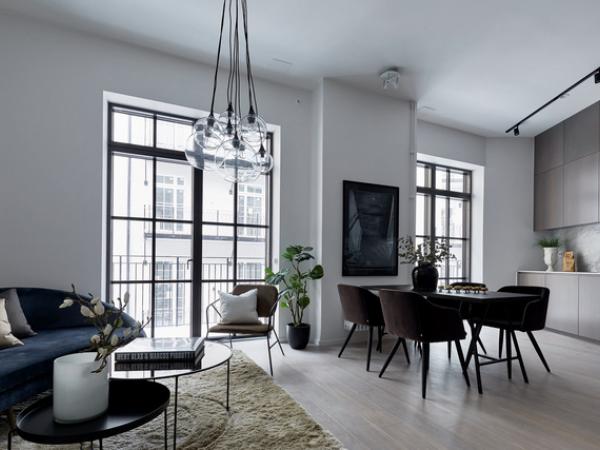 Căn hộ 55m² với thiết kế cực sang chảnh với sắc màu trung tính